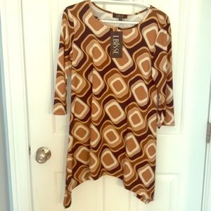 Matte Jersey brown printed dress
